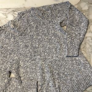 L.L. Bean Women's Speckled Gray crew neck Sweater
